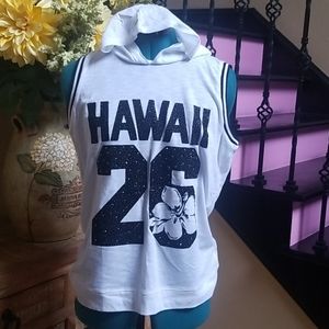 NWOT Justice "Hawaii" Hooded Shirt - SZ 20